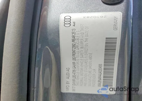 2018 Audi A4 Premium Plus from USA, damaged, VIN WAUENAF44JA020493